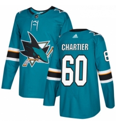 Youth Adidas San Jose Sharks 60 Rourke Chartier Authentic Teal Green Home NHL Jersey Youth Adidas San Jose Sharks 60 Rourke Chartier Authentic Teal Green Home NHL Jersey