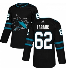 Youth Adidas San Jose Sharks 62 Kevin Labanc Premier Black Alternate NHL Jersey Youth Adidas San Jose Sharks 62 Kevin Labanc Premier Black Alternate NHL Jersey