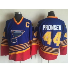 Blues #44 Chris Pronger Light Blue Red CCM Throwback Stitched NHL Jersey Blues #44 Chris Pronger Light Blue Red CCM Throwback Stitched NHL Jersey
