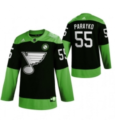 Men St.Louis Blues 55 Colton Parayko Green 2020 Adidas Jersey Men St.Louis Blues 55 Colton Parayko Green 2020 Adidas Jersey