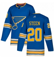Mens Adidas St Louis Blues 20 Alexander Steen Blue Alternate Authentic Stitched NHL Jersey Mens Adidas St Louis Blues 20 Alexander Steen Blue Alternate Authentic Stitched NHL Jersey