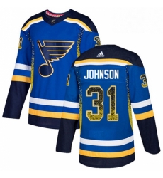 Mens Adidas St Louis Blues 31 Chad Johnson Authentic Blue Drift Fashion NHL Jersey Mens Adidas St Louis Blues 31 Chad Johnson Authentic Blue Drift Fashion NHL Jersey
