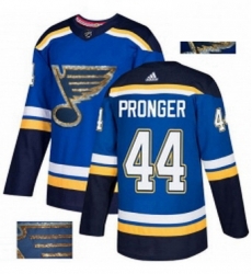 Mens Adidas St Louis Blues 44 Chris Pronger Authentic Royal Blue Fashion Gold NHL Jersey Mens Adidas St Louis Blues 44 Chris Pronger Authentic Royal Blue Fashion Gold NHL Jersey