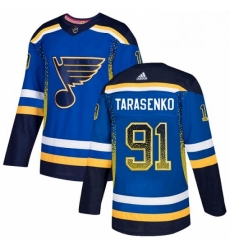 Mens Adidas St Louis Blues 91 Vladimir Tarasenko Authentic Blue Drift Fashion NHL Jersey Mens Adidas St Louis Blues 91 Vladimir Tarasenko Authentic Blue Drift Fashion NHL Jersey