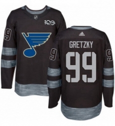 Mens Adidas St Louis Blues 99 Wayne Gretzky Authentic Black 1917 2017 100th Anniversary NHL Jersey Mens Adidas St Louis Blues 99 Wayne Gretzky Authentic Black 1917 2017 100th Anniversary NHL Jersey