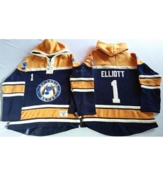 St. Louis Blues 1 Brian Elliott Navy Blue Gold Sawyer Hooded Sweatshirt Stitched Jersey St. Louis Blues 1 Brian Elliott Navy Blue Gold Sawyer Hooded Sweatshirt Stitched Jersey