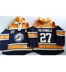 St. Louis Blues 27 Alex Pietrangelo Navy Blue Gold Sawyer Hooded Sweatshirt Stitched Jersey St. Louis Blues 27 Alex Pietrangelo Navy Blue Gold Sawyer Hooded Sweatshirt Stitched Jersey