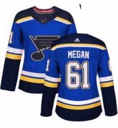 Womens Adidas St Louis Blues 61 Wade Megan Authentic Royal Blue Home NHL Jersey Womens Adidas St Louis Blues 61 Wade Megan Authentic Royal Blue Home NHL Jersey