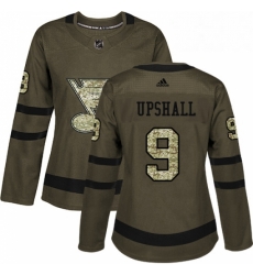 Womens Adidas St Louis Blues 9 Scottie Upshall Authentic Green Salute to Service NHL Jersey Womens Adidas St Louis Blues 9 Scottie Upshall Authentic Green Salute to Service NHL Jersey