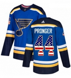 Youth Adidas St Louis Blues 44 Chris Pronger Authentic Blue USA Flag Fashion NHL Jersey Youth Adidas St Louis Blues 44 Chris Pronger Authentic Blue USA Flag Fashion NHL Jersey