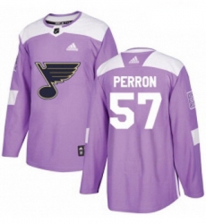 Youth Adidas St Louis Blues 57 David Perron Authentic Purple Fights Cancer Practice NHL Jersey Youth Adidas St Louis Blues 57 David Perron Authentic Purple Fights Cancer Practice NHL Jersey