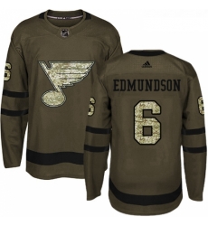 Youth Adidas St Louis Blues 6 Joel Edmundson Premier Green Salute to Service NHL Jersey Youth Adidas St Louis Blues 6 Joel Edmundson Premier Green Salute to Service NHL Jersey