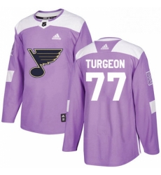 Youth Adidas St Louis Blues 77 Pierre Turgeon Authentic Purple Fights Cancer Practice NHL Jersey Youth Adidas St Louis Blues 77 Pierre Turgeon Authentic Purple Fights Cancer Practice NHL Jersey