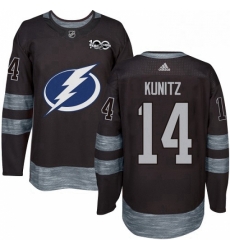 Mens Adidas Tampa Bay Lightning 14 Chris Kunitz Authentic Black 1917 2017 100th Anniversary NHL Jersey Mens Adidas Tampa Bay Lightning 14 Chris Kunitz Authentic Black 1917 2017 100th Anniversary NHL Jersey