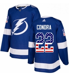 Mens Adidas Tampa Bay Lightning 22 Erik Condra Authentic Blue USA Flag Fashion NHL Jersey Mens Adidas Tampa Bay Lightning 22 Erik Condra Authentic Blue USA Flag Fashion NHL Jersey