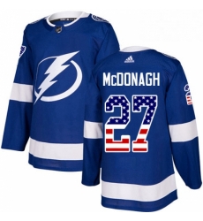 Mens Adidas Tampa Bay Lightning 27 Ryan McDonagh Authentic Blue USA Flag Fashion NHL Jersey Mens Adidas Tampa Bay Lightning 27 Ryan McDonagh Authentic Blue USA Flag Fashion NHL Jersey