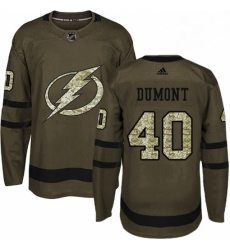 Mens Adidas Tampa Bay Lightning 40 Gabriel Dumont Authentic Green Salute to Service NHL Jersey Mens Adidas Tampa Bay Lightning 40 Gabriel Dumont Authentic Green Salute to Service NHL Jersey