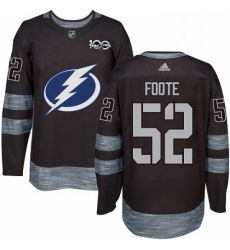Mens Adidas Tampa Bay Lightning 52 Callan Foote Authentic Black 1917 2017 100th Anniversary NHL Jersey Mens Adidas Tampa Bay Lightning 52 Callan Foote Authentic Black 1917 2017 100th Anniversary NHL Jersey