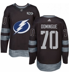 Mens Adidas Tampa Bay Lightning 70 Louis Domingue Authentic Black 1917 2017 100th Anniversary NHL Jersey Mens Adidas Tampa Bay Lightning 70 Louis Domingue Authentic Black 1917 2017 100th Anniversary NHL Jersey