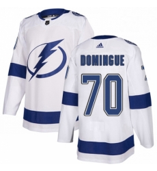 Mens Adidas Tampa Bay Lightning 70 Louis Domingue Authentic White Away NHL Jerse Mens Adidas Tampa Bay Lightning 70 Louis Domingue Authentic White Away NHL Jerse