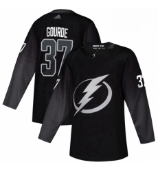 Mens Tampa Bay Lightning 37 Yanni Gourde adidas Alternate Authentic Player Jersey Black Mens Tampa Bay Lightning 37 Yanni Gourde adidas Alternate Authentic Player Jersey Black