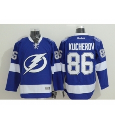 NHL Tampa Bay Lightning #86 Kucherov blue jerseys NHL Tampa Bay Lightning #86 Kucherov blue jerseys