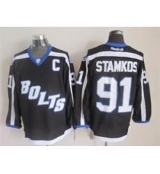 NHL Tampa Bay Lightning #91 Steven Stamkos black jerseys NHL Tampa Bay Lightning #91 Steven Stamkos black jerseys