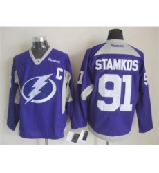 NHL Tampa Bay Lightning #91 Steven Stamkos purple jerseys NHL Tampa Bay Lightning #91 Steven Stamkos purple jerseys