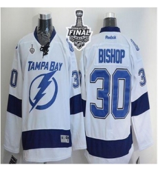 Tampa Bay Lightning #30 Ben Bishop White 2015 Stanley Cup Stitched NHL Jersey1 Tampa Bay Lightning #30 Ben Bishop White 2015 Stanley Cup Stitched NHL Jersey1