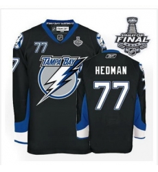 Tampa Bay Lightning #77 Victor Hedman Black 2015 Stanley Cup Stitched NHL Jersey Tampa Bay Lightning #77 Victor Hedman Black 2015 Stanley Cup Stitched NHL Jersey