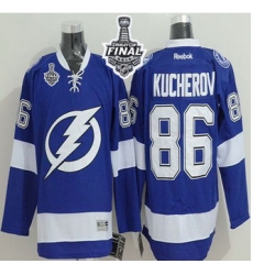 Tampa Bay Lightning #86 Nikita Kucherov Blue 2015 Stanley Cup Stitched NHL Jersey Tampa Bay Lightning #86 Nikita Kucherov Blue 2015 Stanley Cup Stitched NHL Jersey