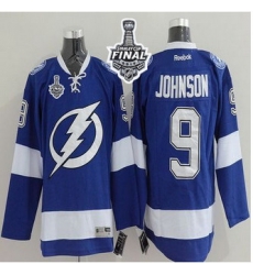 Tampa Bay Lightning #9 Tyler Johnson Blue 2015 Stanley Cup Stitched NHL Jersey Tampa Bay Lightning #9 Tyler Johnson Blue 2015 Stanley Cup Stitched NHL Jersey