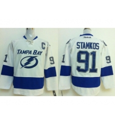 Tampa Bay Lightning 91 Steven Stamkos White NHL Hockey Jersey Tampa Bay Lightning 91 Steven Stamkos White NHL Hockey Jersey