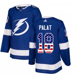 Youth Adidas Tampa Bay Lightning 18 Ondrej Palat Authentic Blue USA Flag Fashion NHL Jersey Youth Adidas Tampa Bay Lightning 18 Ondrej Palat Authentic Blue USA Flag Fashion NHL Jersey