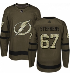 Youth Adidas Tampa Bay Lightning 67 Mitchell Stephens Authentic Green Salute to Service NHL Jersey Youth Adidas Tampa Bay Lightning 67 Mitchell Stephens Authentic Green Salute to Service NHL Jersey