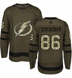 Youth Adidas Tampa Bay Lightning 86 Nikita Kucherov Authentic Green Salute to Service NHL Jersey Youth Adidas Tampa Bay Lightning 86 Nikita Kucherov Authentic Green Salute to Service NHL Jersey
