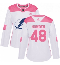 Womens Adidas Tampa Bay Lightning 48 Brett Howden Authentic WhitePink Fashion NHL Jersey Womens Adidas Tampa Bay Lightning 48 Brett Howden Authentic WhitePink Fashion NHL Jersey