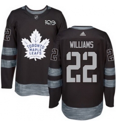 Maple Leafs #22 Tiger Williams Black 1917 2017 100th Anniversary Stitched NHL Jersey Maple Leafs #22 Tiger Williams Black 1917 2017 100th Anniversary Stitched NHL Jersey