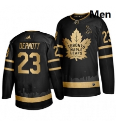 Maple Leafs 23 Travis Dermott Black With Special Glittery Logo Adidas Jersey Maple Leafs 23 Travis Dermott Black With Special Glittery Logo Adidas Jersey