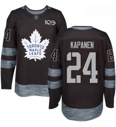Maple Leafs #24 Kasperi Kapanen Black 1917 2017 100th Anniversary Stitched Hockey Jersey Maple Leafs #24 Kasperi Kapanen Black 1917 2017 100th Anniversary Stitched Hockey Jersey