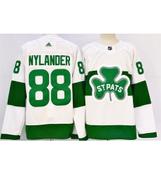 Men Toronto Maple Leafs 88 William Nylander White St Patricks Authentic Jersey Men Toronto Maple Leafs 88 William Nylander White St Patricks Authentic Jersey