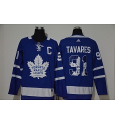 Men Toronto Maple Leafs 91 John Tavares Blue Adidas Fashion Jersey Men Toronto Maple Leafs 91 John Tavares Blue Adidas Fashion Jersey