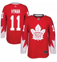 Mens Adidas Toronto Maple Leafs 11 Zach Hyman Authentic Red Alternate NHL Jersey Mens Adidas Toronto Maple Leafs 11 Zach Hyman Authentic Red Alternate NHL Jersey