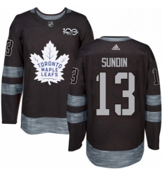 Mens Adidas Toronto Maple Leafs 13 Mats Sundin Authentic Black 1917 2017 100th Anniversary NHL Jersey Mens Adidas Toronto Maple Leafs 13 Mats Sundin Authentic Black 1917 2017 100th Anniversary NHL Jersey