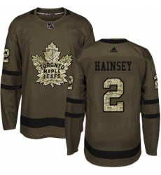 Mens Adidas Toronto Maple Leafs 2 Ron Hainsey Authentic Green Salute to Service NHL Jersey Mens Adidas Toronto Maple Leafs 2 Ron Hainsey Authentic Green Salute to Service NHL Jersey