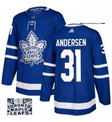 Mens Adidas Toronto Maple Leafs 31 Frederik Andersen Authentic Royal Blue Fashion Gold NHL Jersey Mens Adidas Toronto Maple Leafs 31 Frederik Andersen Authentic Royal Blue Fashion Gold NHL Jersey