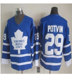 Toronto Maple Leafs #29 Felix Potvin Blue CCM Throwback Stitched NHL Jersey Toronto Maple Leafs #29 Felix Potvin Blue CCM Throwback Stitched NHL Jersey