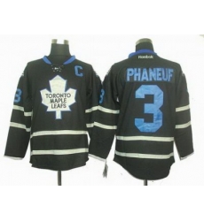 Toronto Maple Leafs #3 Dion Phaneuf black ice jerseys with C patch Toronto Maple Leafs #3 Dion Phaneuf black ice jerseys with C patch