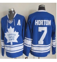 Toronto Maple Leafs #7 Tim Horton Blue CCM Throwback Third Stitched NHL Jersey Toronto Maple Leafs #7 Tim Horton Blue CCM Throwback Third Stitched NHL Jersey