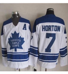 Toronto Maple Leafs #7 Tim Horton White CCM Throwback Third Stitched NHL Jersey Toronto Maple Leafs #7 Tim Horton White CCM Throwback Third Stitched NHL Jersey